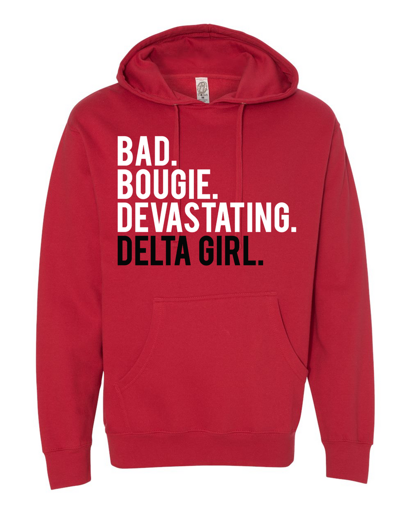 Delta Girl Hoodie- Red